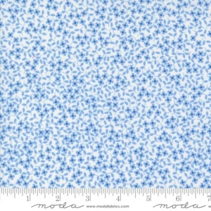 Cali Co Ditsy White with Blue by Corey Yoder for Moda 1/2 Yard - Picture 1 of 1