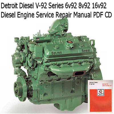 Detroit Diesel V-92 Series, 6, 8, 12, 16 Cylinder Service Manual Shop CD        • 10.02€