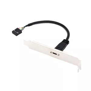 CABLECY Single USB 3.1 Type C USB-C Female to USB 2.0 Cable Motherboard 9pin 10p - Picture 1 of 8