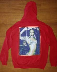 Ripple Junction Aaliyah Baby Mädchen roter Leopard Unisex Hoodie Sweatshirt L & XL - Bild 1 von 6