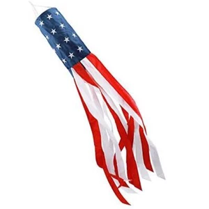 4th of July Decorations,American Windsock Heavy Duty,Patriotic Fourth 40 Inch - Picture 1 of 7