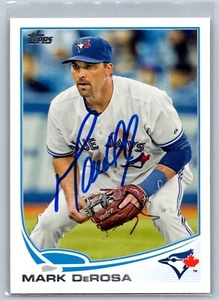 Serie Actualización Topps 2013 #US96 Mark Derosa Autografiado/Firmado Toronto Blue Jays - Imagen 1 de 2