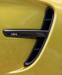 BMW OEM F82 F83 M4 Coupe Convertible Haut Brillant Noir Côté Prise M Performance - Picture 1 of 1