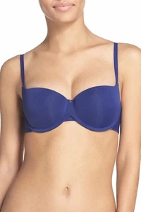 NEU Skarlett Blue Flawless Kissing Balconette BH, Größe 36B blau, 62 $ #F6 - Bild 1 von 1
