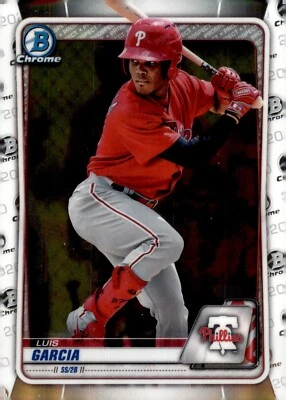 2020 Bowman Chrome Prospects Luis Garcia #BCP-126 - Image 1 of 2