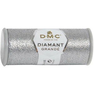 DMC - 21.8 Yard Spool of Dark Silver Diamant Grande Metallic Thread #G415 - Picture 1 of 2