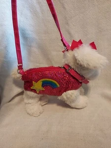Kids Dog Purse Poochie and Co. Plush Maltese Bag  - Picture 1 of 6