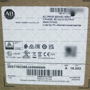 New Allen-Bradley 20G11NC085JA0NNNNN PowerFlex 755 AC Drive 45kW ND 37kW HD 3 PH - Picture 1 of 4