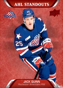 2020-21 Upper Deck Red AHL Standouts#225 Jack Quinn - Picture 1 of 2