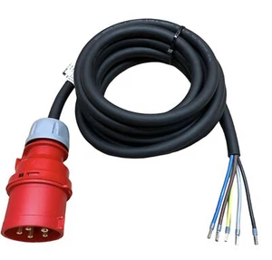 Anschlussleitung Anschlußkabel 32A CEE-Stecker 5m Maschinen Geräte H07RN-F 5G4 - Picture 1 of 2