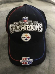 Road To XL Sombrero Gorra Pittsburgh Steelers 2005 Campos de Conferencia Bordada NFL - Imagen 1 de 6