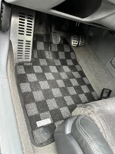 Alfombrillas alfombrillas delanteras traseras P2M para Audi TT MK1 1998-06 a cuadros Race - Imagen 1 de 5