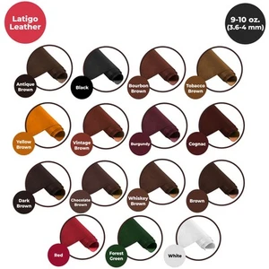 ELW 9-10 oz (3.6-4.0mm) Craftsmen Grade Latigo Leather Pre-Cut Sizes - Picture 1 of 24