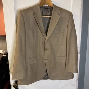 Men's 44 R Ralph Lauren Chaps Herringbone 100% Silk Sport Coat Blazer Jacket - Picture 1 of 8
