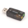 USB5.1 to 3.5mm mic headphone Jack  Headset 3D Sound Card Audio AdapterBB