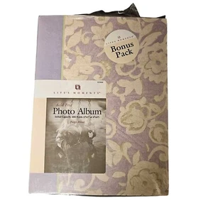 Photo Albums Life's Moments Acid Free 2 Pack Purple Floral New 3x5 4x6 Pictures - Picture 1 of 6