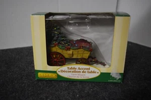Lemax Village Collection Table Accent Farm Wagon w/ Xmas Tree 2005 RETIRED - Picture 1 of 5