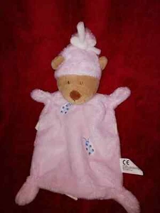 Doudou Nicotoy Ours Rose Bonnet Coccinelle A Pois Bleu Neuf - Photo 1/1