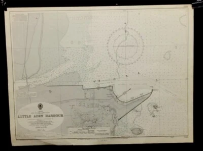 CARTA DE ALMIRANTAZGO DE COLECCIÓN. No. 3662. LITTLE ADEN HARBOUR. Edición 1957 Foto 1 de 4