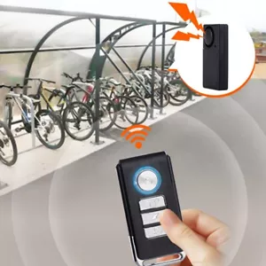 Anti Theft eBike Scooter Alarm Horn 10 Level Sensitivity Remote Control - Picture 1 of 12