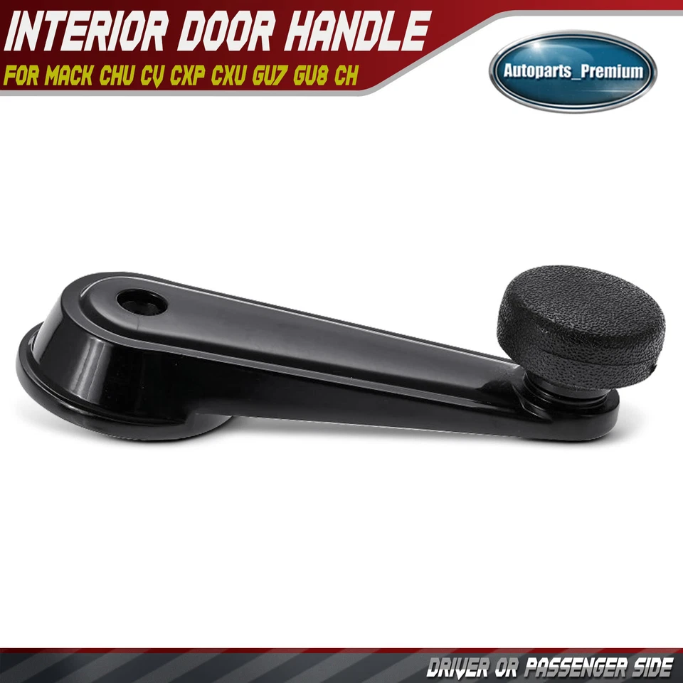 左侧或右侧黑窗曲柄适用于 Mack CHU CV CXP CXU GU7 GU8 CH — 第 1/4 张图片