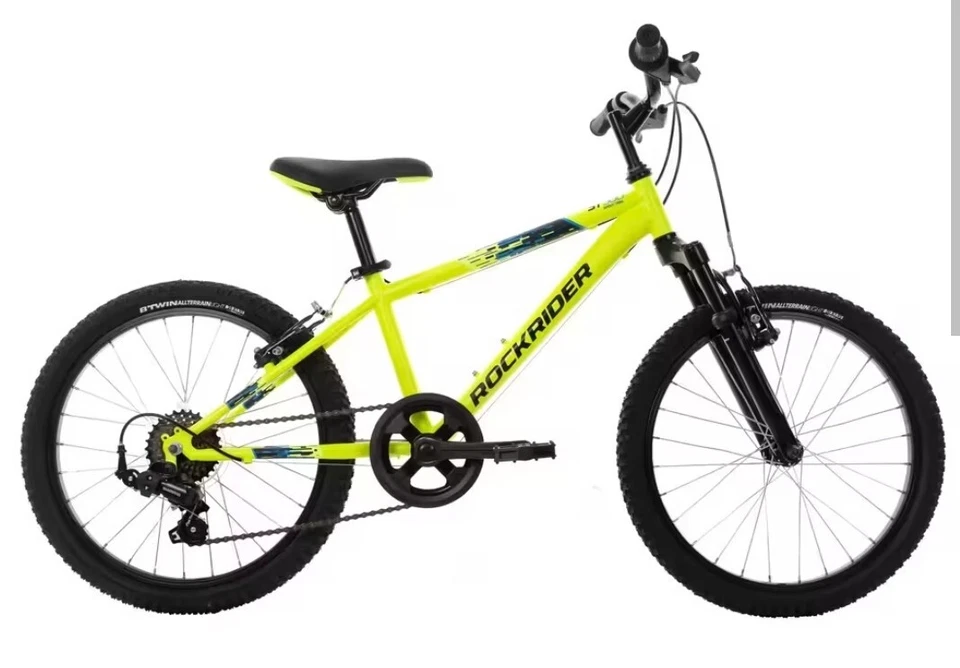 Bici Mtb bambino 6-9 anni ROCKRIDER ST 500 gialla fluo 20 POLLICI - Immagine 1 di 1