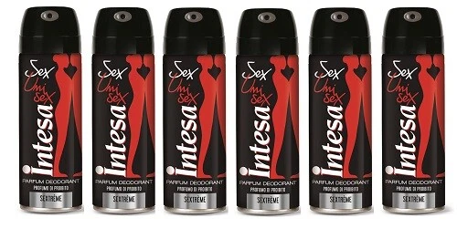 MIRATO INTESA UNISEX Deo Sextreme 6 x125ml Deodorant Spray