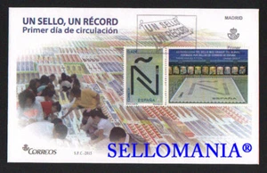 2015 RECORD GUINNESS UN SELLO UN RECORD EDIFIL 4973 SPD FDC FICHA DOMINO TC20564 - Bild 1 von 1