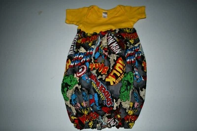 Bebé/Bebé Marvel 0/3 Meses Mameluco Creeper Una Pieza (Amarillo) Monag Foto 1 de 4