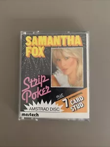 Jeu Samantha Fox Strip Poker Amstrad CPC 6128 664 Disk Martech Uk Edition - Zdjęcie 1 z 12
