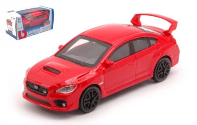 MODELLINO AUTO STATICO DIECAST BURAGO WRX STI 2017 ROSSO MODELLISMO SCALA 1:43 - Immagine 1 di 2