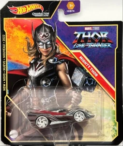 Brand new 2022 Marvel Hot Wheels Marvel Avengers Character Cars Mighty Thor - Picture 1 of 4