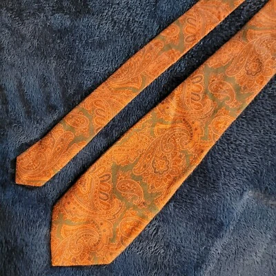 Gravata Neiman Marcus - Etro Milano - Feita à mão na Itália 100% algodão - 60 x 3,25 polegadas - Imagem 1 de 4