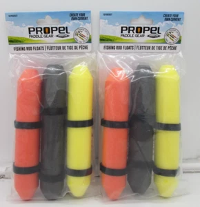 2 Packs Propel Paddle Gear Fishing Rod Floats 3 Pack Each A3 - Picture 1 of 4