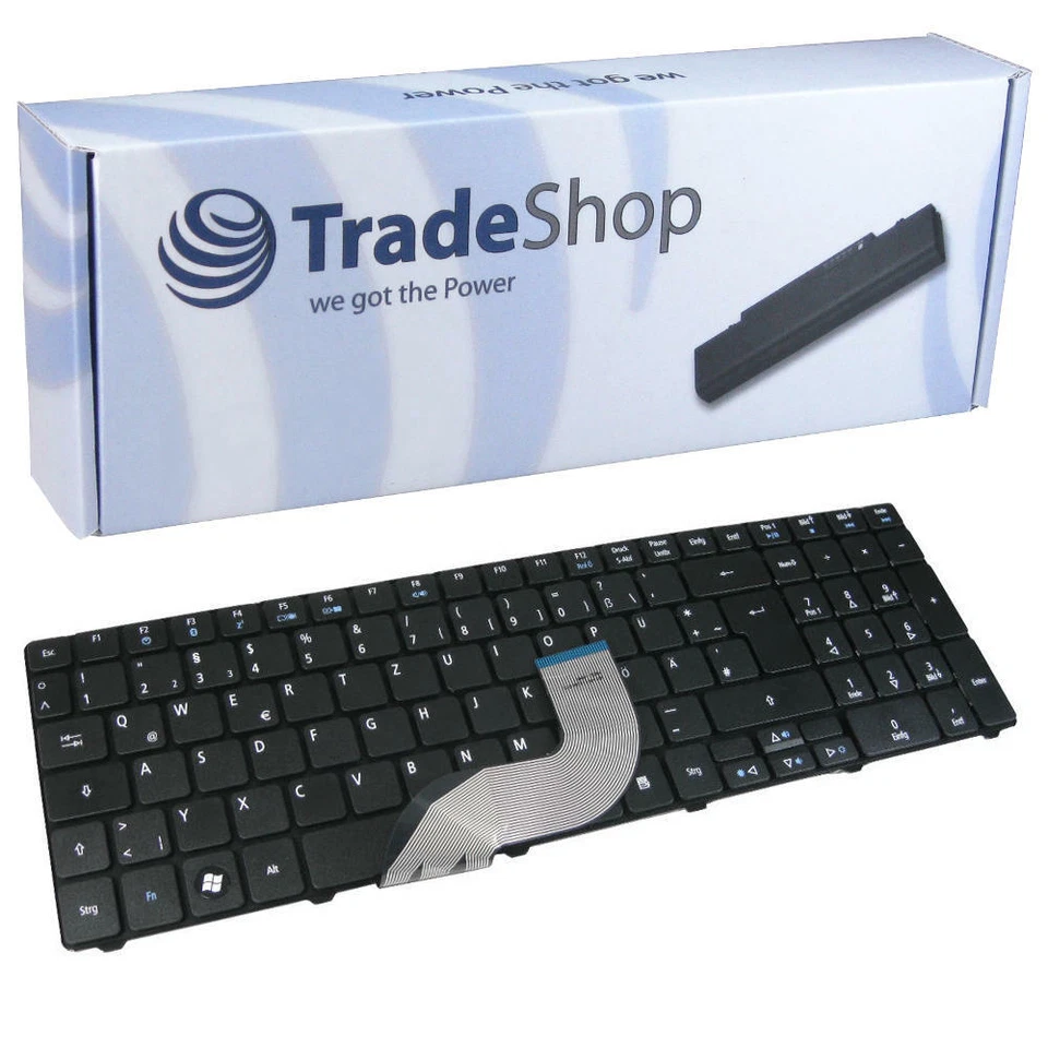 TRADE-SHOP Laptop Tastatur Notebook Keyboard für Acer Aspire 5830TG 5740 5741 5741G 5742