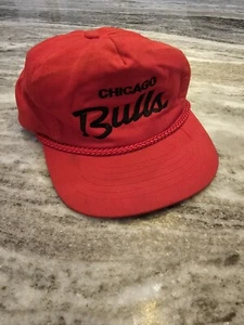 Vintage Chicago Bulls "Sports Specialties" The Pro Snapback Hat NBA Script OG - Picture 1 of 10