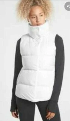 ATHLETA XXS Downtown Vest CYA Down Jacket XXS White #599481 NWT - Image 1 of 4