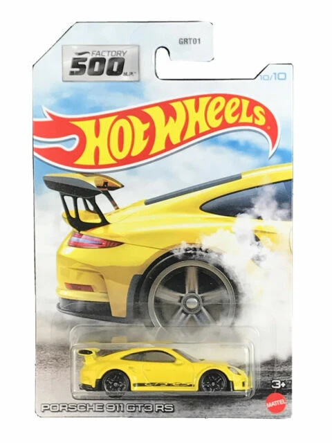 Hot Wheels 2021 Factory 500 HP Porsche 911 GT3 RS - Yellow