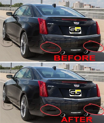 2013-2019 Cadillac ATS Rear Reflector Blackout Lens Cover Kit - Image 1 of 4