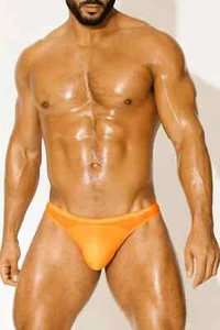 NEU Herren JJ MALIBU makellos Feeling nahtlos Tanga | klein | bernstein orange - Bild 1 von 7