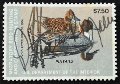 U.S. Used Stamp Scott #RW50 $7.50 Federal Duck Hunting. Very Fine. Choice! - Image 1 of 2
