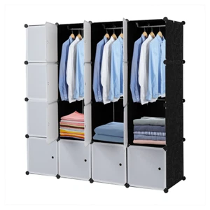 16 Cube Organizer Stackable Plastic Cube Storage Shelves Design Multifunctional - Picture 1 of 8
