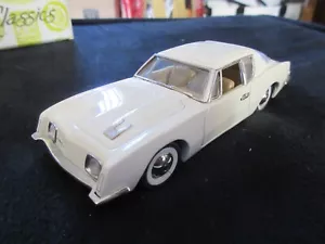 1:43 Vintage Buby Argentina 1964 Studebaker Avanti C2-1CW WHITE Hand Made! - Picture 1 of 11