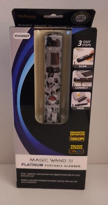 VuPoint Solutions Magic Wand III Portable Scanner Gray/White Camo NEW  ST442GLP - Image 1 of 4