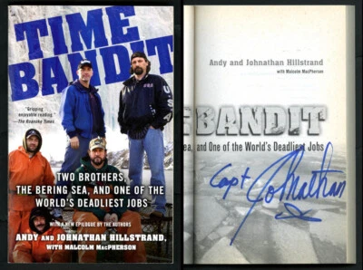 Deadliest Catch Capt Johnathan Hillstrand SIGNED AUTOGRAPHED Time Bandit SC Book - Image 1 of 4