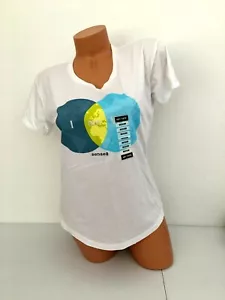 NUEVO Sense8 Netflix Mujer Camiseta Azul Blanco Amarillo Mangas Cortas I am We M - Imagen 1 de 2
