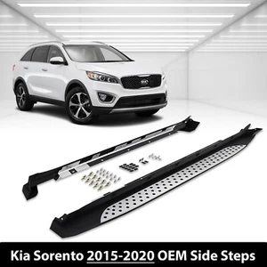 PAAR SEITLICHE TRITTBRETTER FUSSLEISTEN FÜR KIA SORENTO 2015-20 NEU OEM-STIL  - Bild 1 von 11
