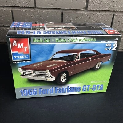 1:25 AMT ERTL 1966 Ford Fairlane GT-GTA Plastic Model Kit 31935 Sealed - Image 1 of 4