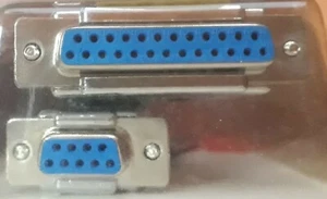 Adapter 9 Pol Sub-D Kupplung auf 25 Pol Sub-D-Kupplung (Lindy) - Bild 1 von 2