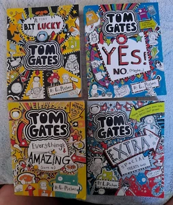 TOM GATES BOOKS x 4 - 2 ARE NEW - YES NO MAYBE - EXTRA SPECIAL TREATS + ..... - Picture 1 of 15